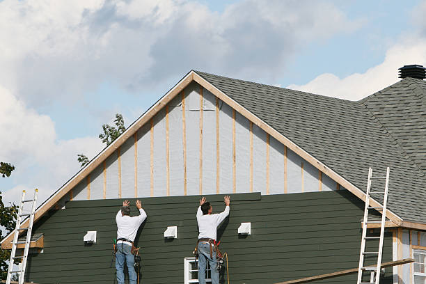 Professional Siding Contractor technician working in China Grove, NC